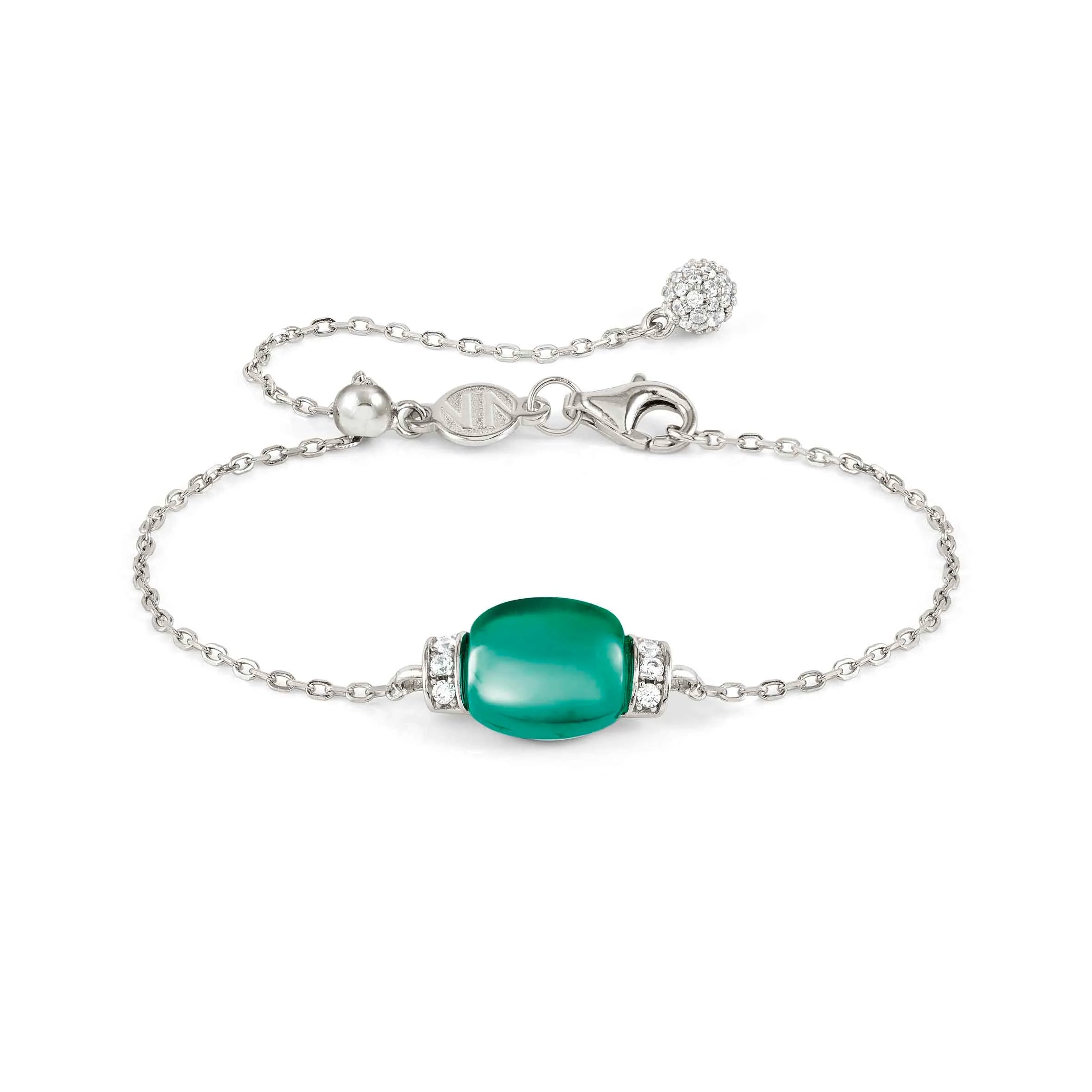 Bracciale MyRadiance con pietra verde Tormalina Paraiba