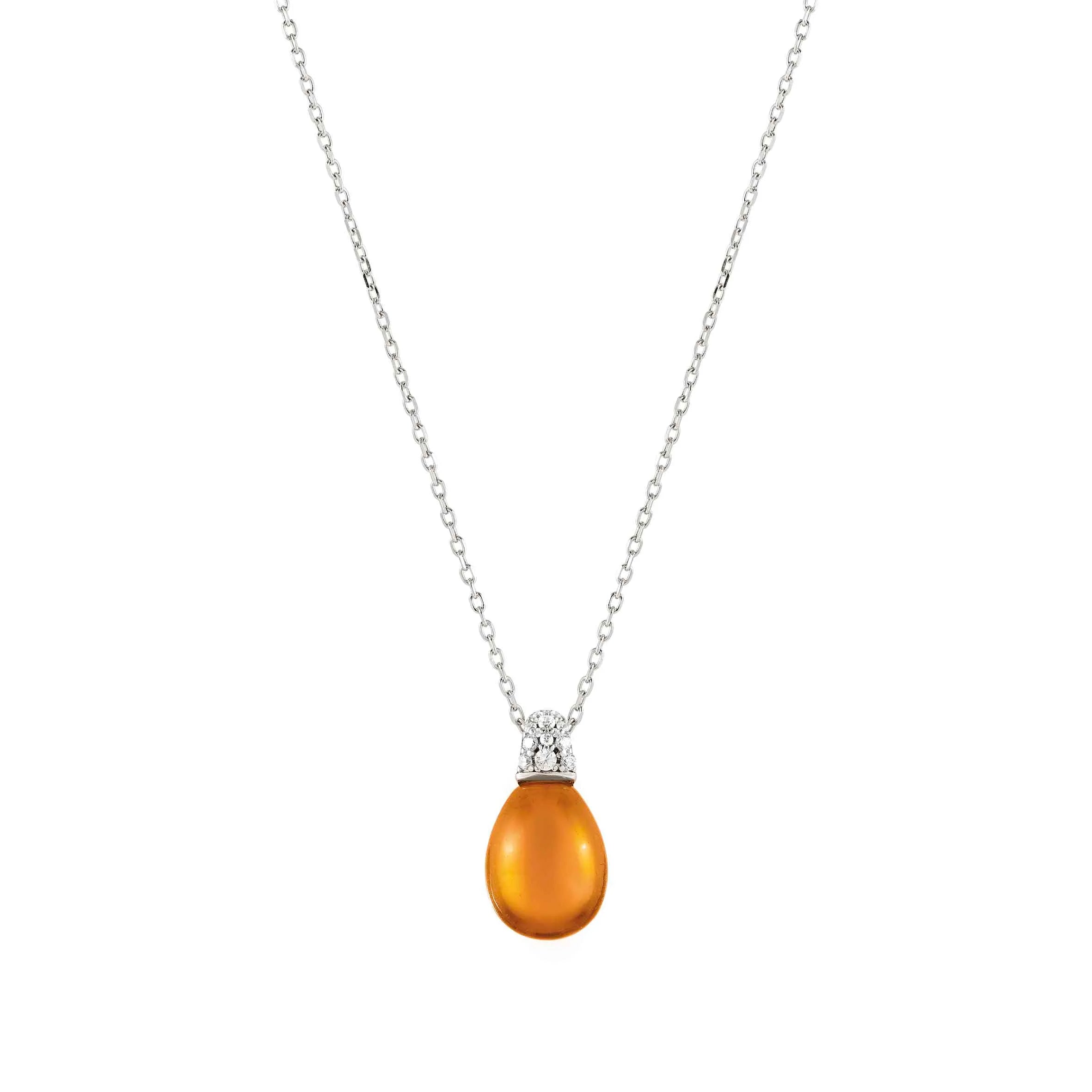 Collana MyRadiance con pietra Ambra