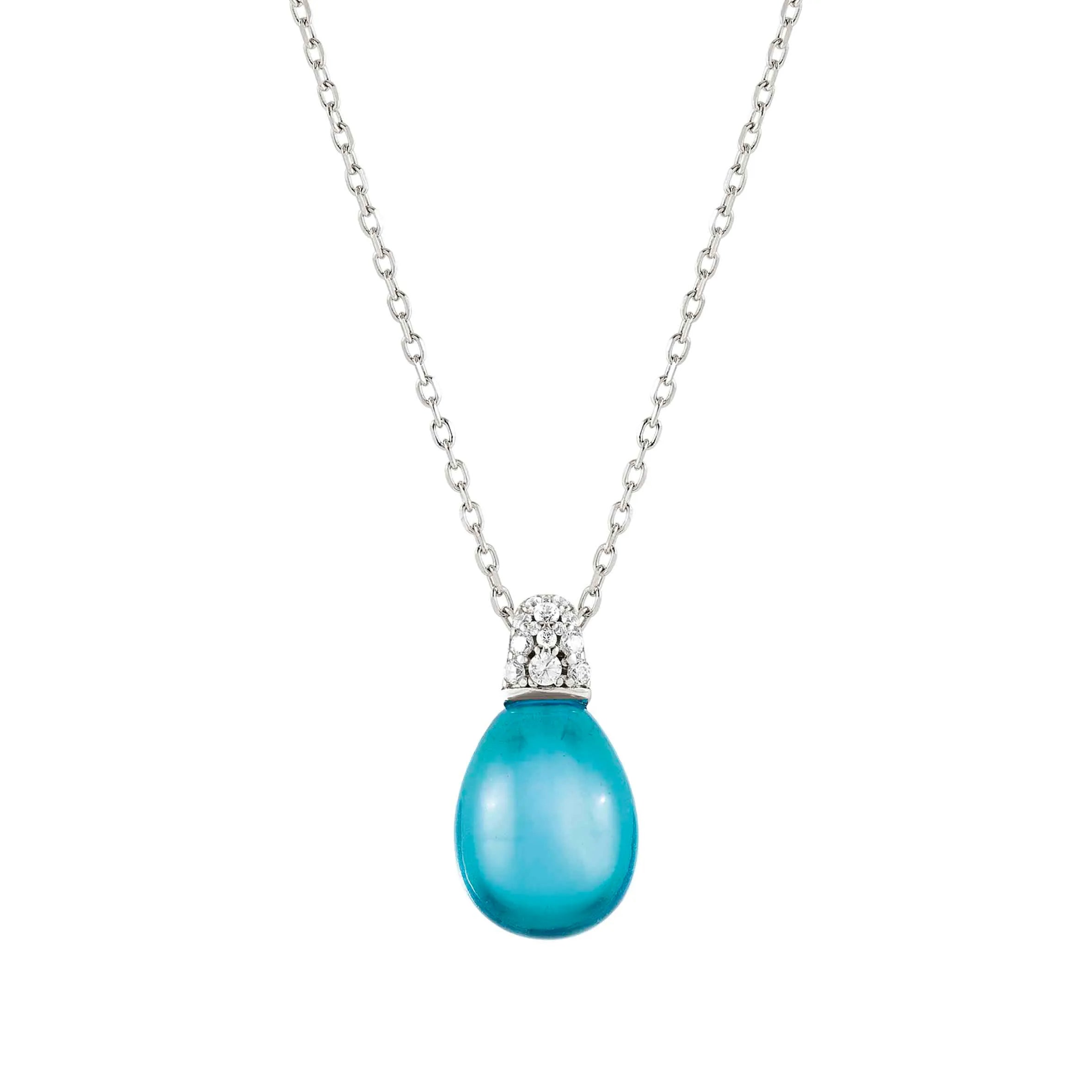 Collana MyRadiance con pietra Topazio azzurro