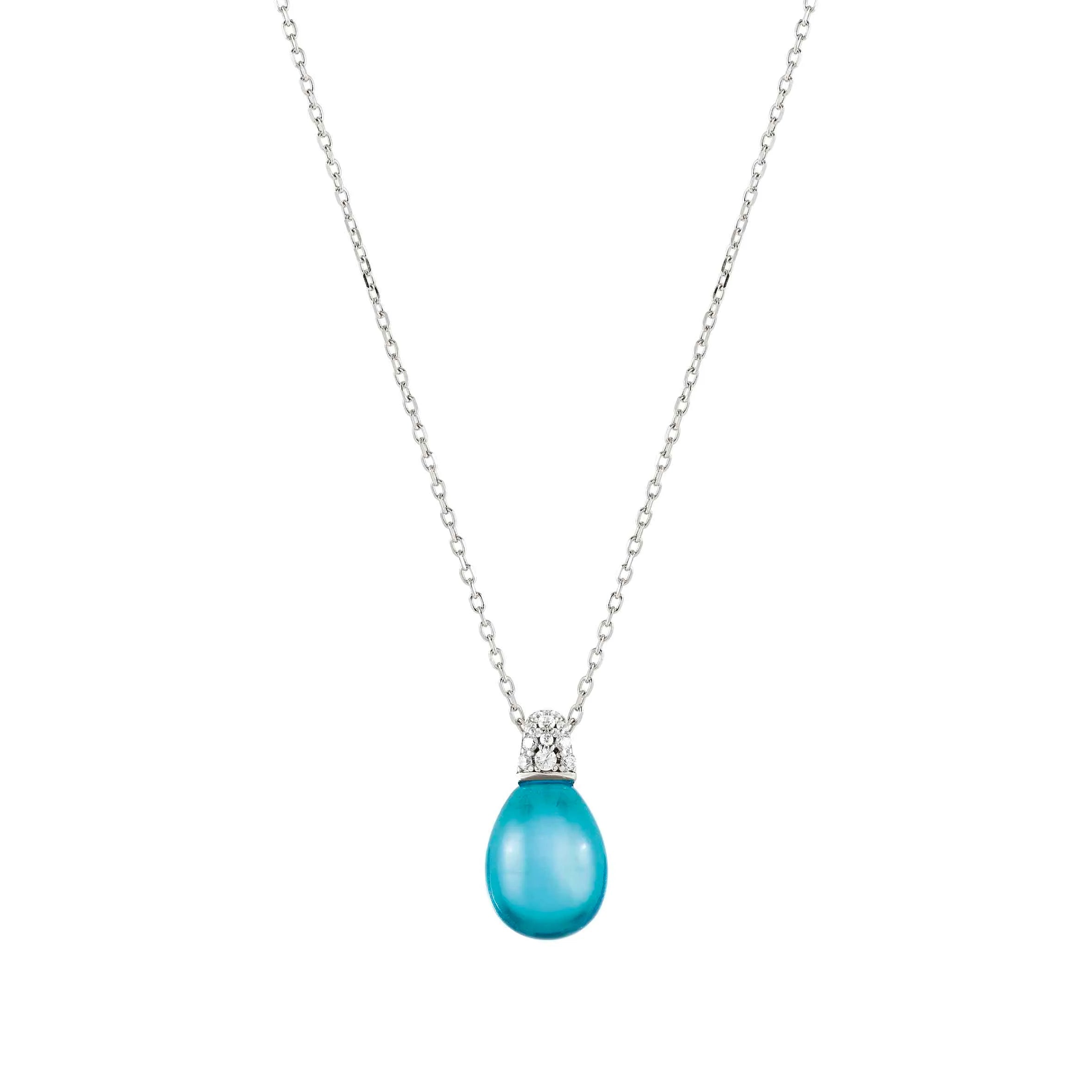 Collana MyRadiance con pietra Topazio azzurro