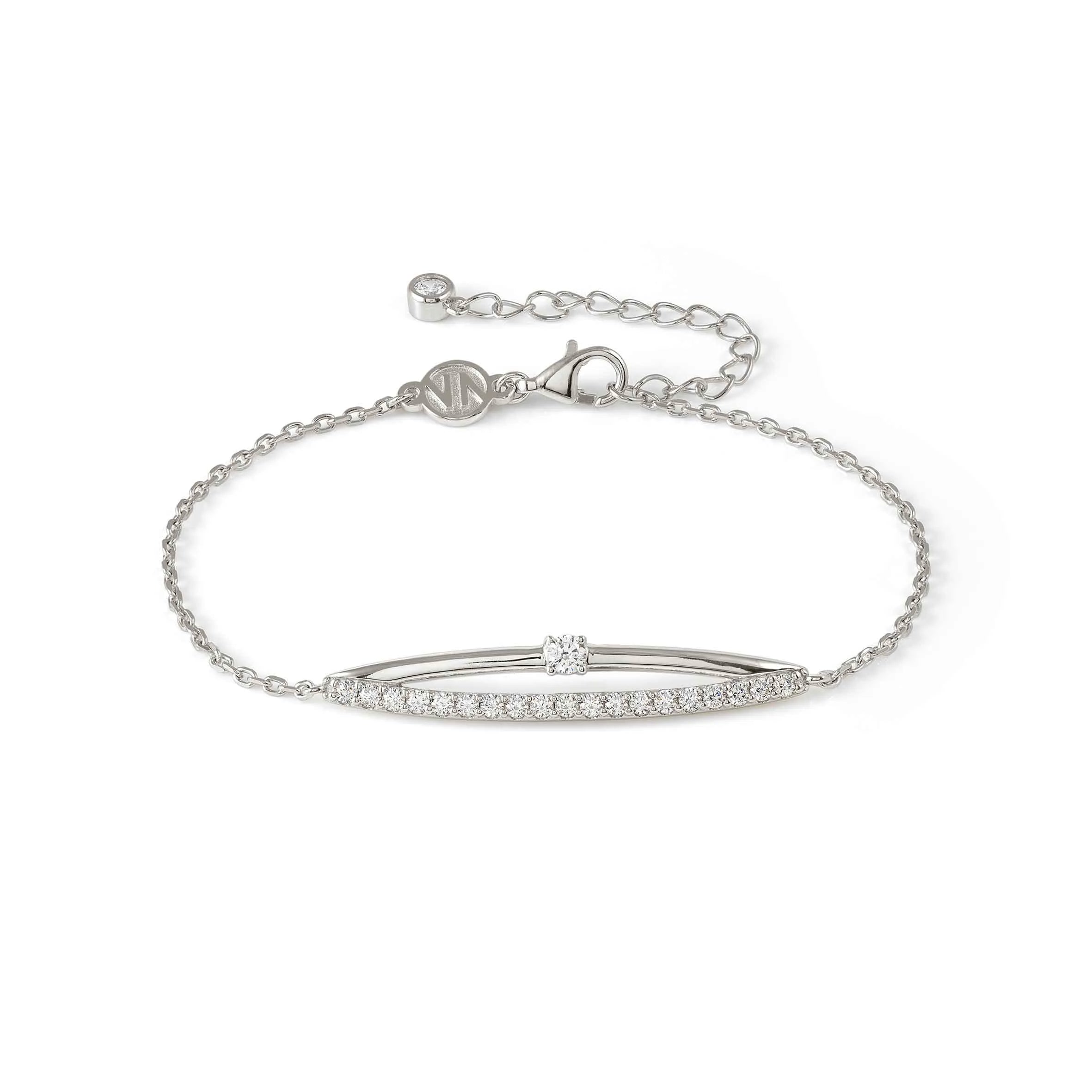 Bracciale Cosmiclove in argento con zirconi