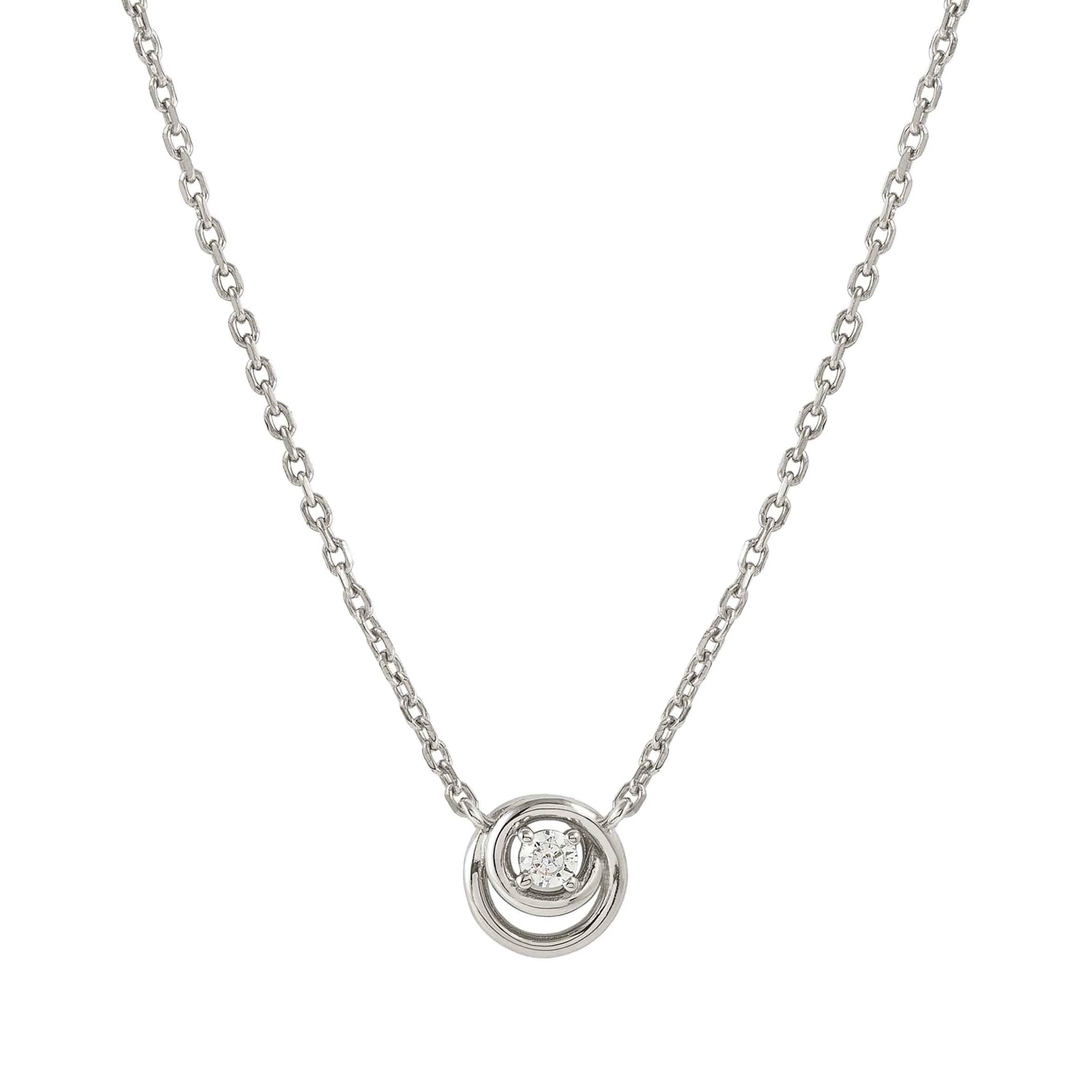 Collana Cosmiclove in argento con zircone