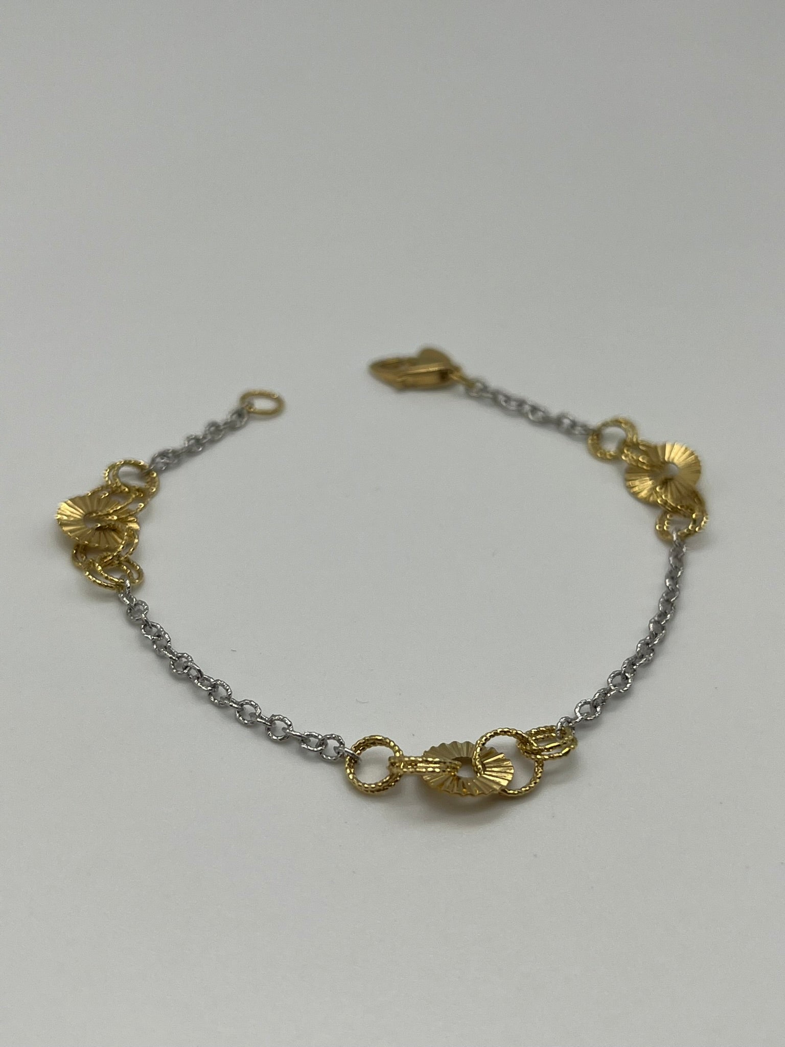 Bracciale bicolore in oro 18kt