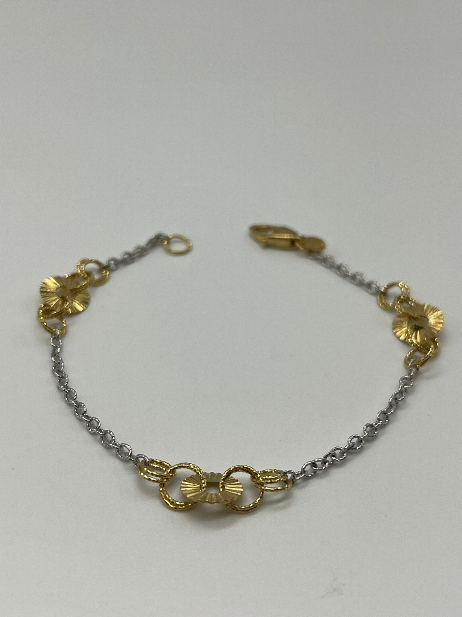 Bracciale bicolore in oro 18kt